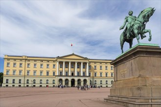 Statue of King Karl Johan at the Royal Palace