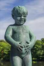 Boy sculpture by Gustav Vigeland
