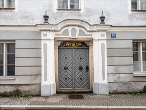 House facade with entrance gate