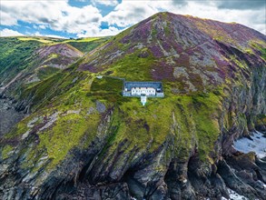 The Lighthouse Keepers Cottage from a drone