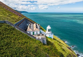 The Lighthouse Keepers Cottage from a drone
