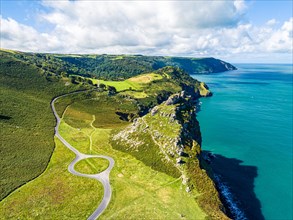 Valley of Rocks from a drone