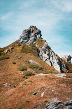 Mountain peak in industrious mountains