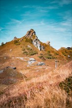 Mountain peak in industrious mountains