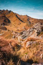 Mountain peak in industrious mountains