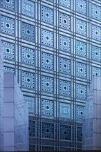 Decorative glass façade of the Arab World Institute