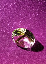 Close up sparkling diamond pink shiny background