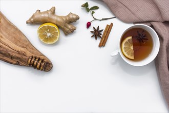 Lemon tea with natural healing ingredients