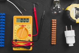 Multimeter electrical instruments table