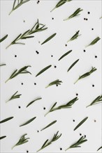 Olive leaves spread table