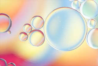 Various multicolored abstract bubbles texture
