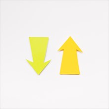 Yellow arrows sign