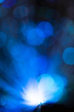 Abstract blue copy space background with spots