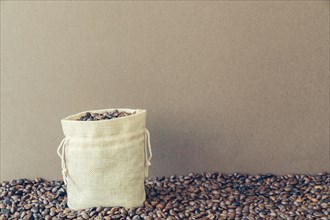 Coffee concept bag coffee beans
