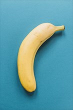 Delicious banana blue background