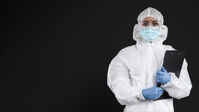 Doctor wearing protective medical equipment