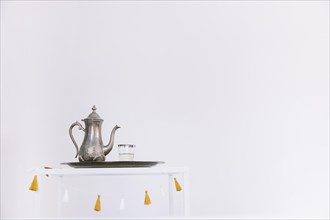 Ramadan composition with tea pot