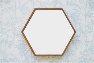 Hexagon white frame wallpaper