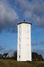 Historic white lighthouse