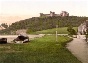 Llansteffan Castle is a ruined castle in Carmarthenshire in Wales