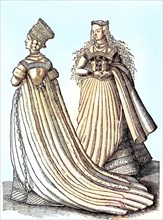 Bride in the wedding dress in Nuremberg in the 16th century