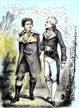 Marat and Robespierre. Jean-Paul Marat