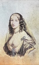 Frau am franzoesischen Hof Ende des 16th Jahrhunderts