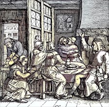 Peasants in the brothel in the 17th century