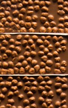 Home made chocolate bars as a background