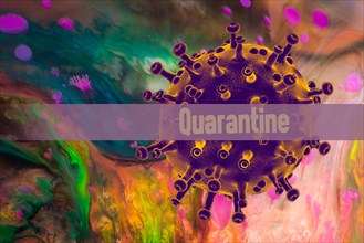 Coronavirus pandemic health advice. stay at home. Social distance. quarantined