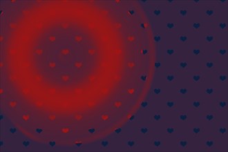 Hearts patterns template for greeting card or valentine s day
