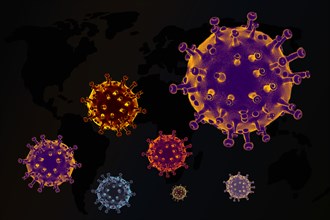 Coronavirus disease COVID-19 outbreak background. Stop spreading Corona virus global pandemicoutbreak