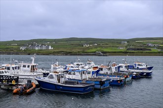 Excursion boats in Portmagee harbour