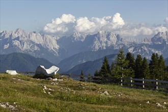 View from the Dobratsch into the Julian Alps