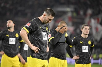 Disappointment after losing the match at Niklas Suele Borussia Dortmund BVB
