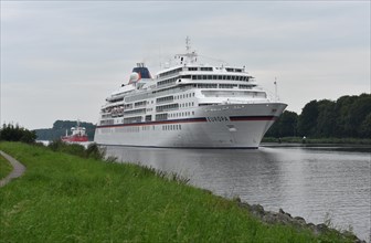 Cruise ship Europa in the Kiel Canal