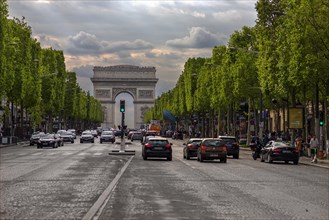 Arc de Triomphe with the Champs Elysees