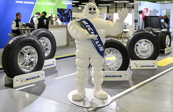 Exhibition stand Michelin man truck tyres