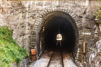 Numerous tunnels along the route
