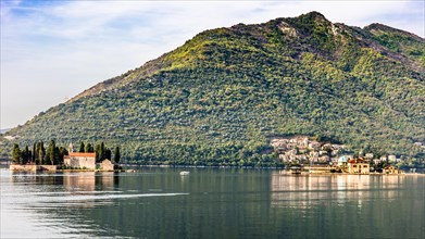 The former seafaring centre of Perast with the two beautiful offshore islands of Sveti Dorde
