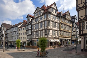 Kramerstrasse with half-timbered houses in the historic old town