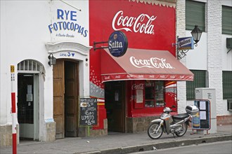 Shop painted by Coca Cola in Salta