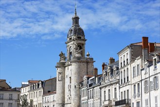 Clock tower in La Rochelle