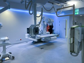 Modern Illuminated X-ray Room in Hospital in Switzerland