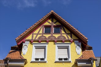 Yellow gabled houses in the old town centre