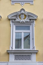 Detail of a building with window in Fischbrunnenstrasse