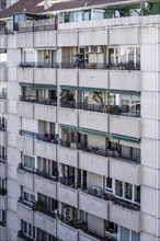 Buildings in the Eixample area in the city of Barcelona in Catalonia in Spain
