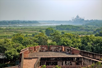 Top view from the Agra fort