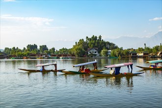 Shikars boat on dale lake in Srinagar