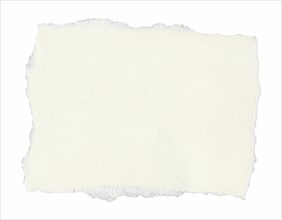 Blank tag label parchment isolated over white